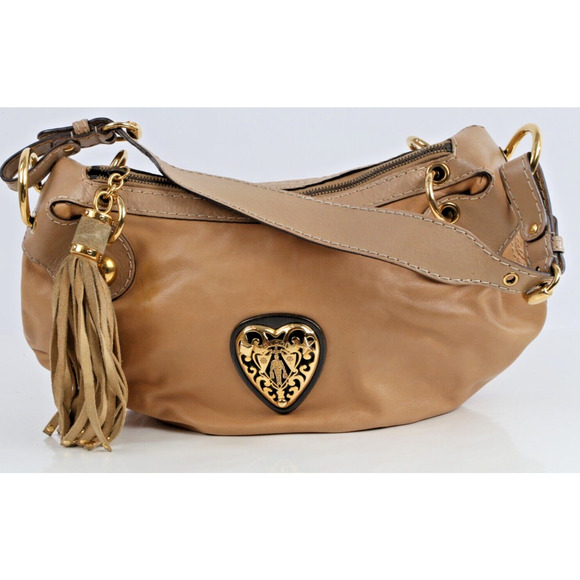 GUCCI Babouska Hysteria Beige Leather Hobo Bag - Picture 2 of 16